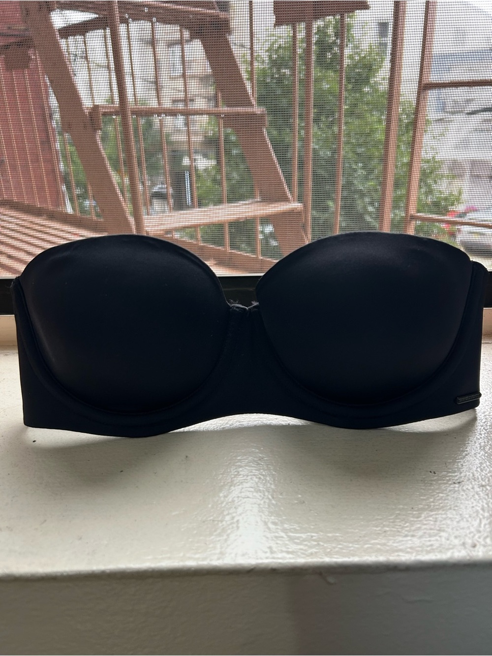 Savage X Fenty Black Strapless Bandeau Bra